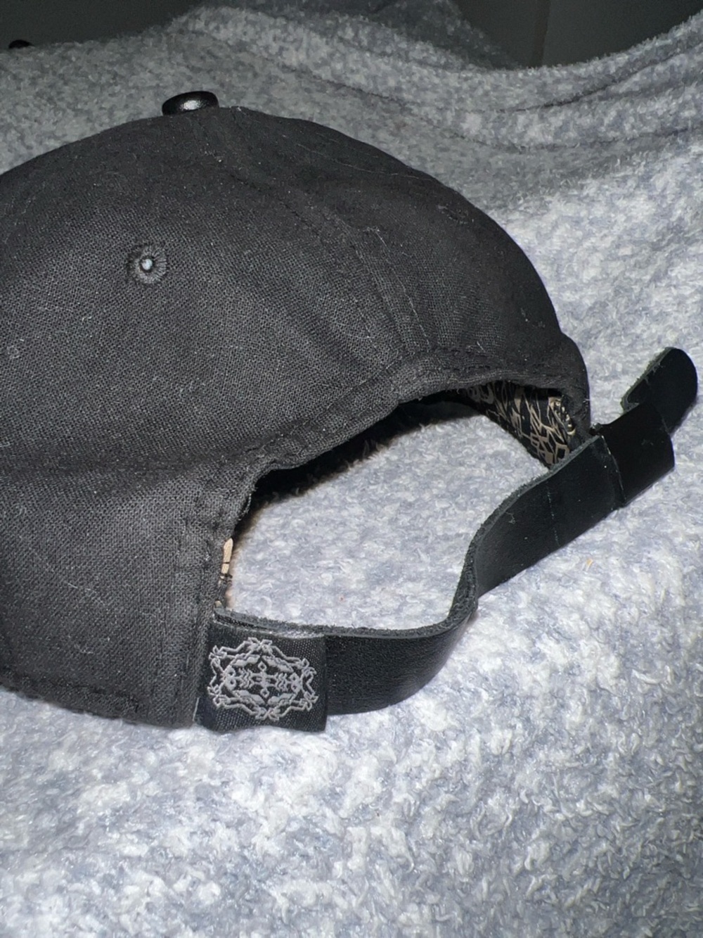 Normandie Movement All-Black Hat with leather Circle Patch 58cm L Edition 1-100 - Picture 5 of 10